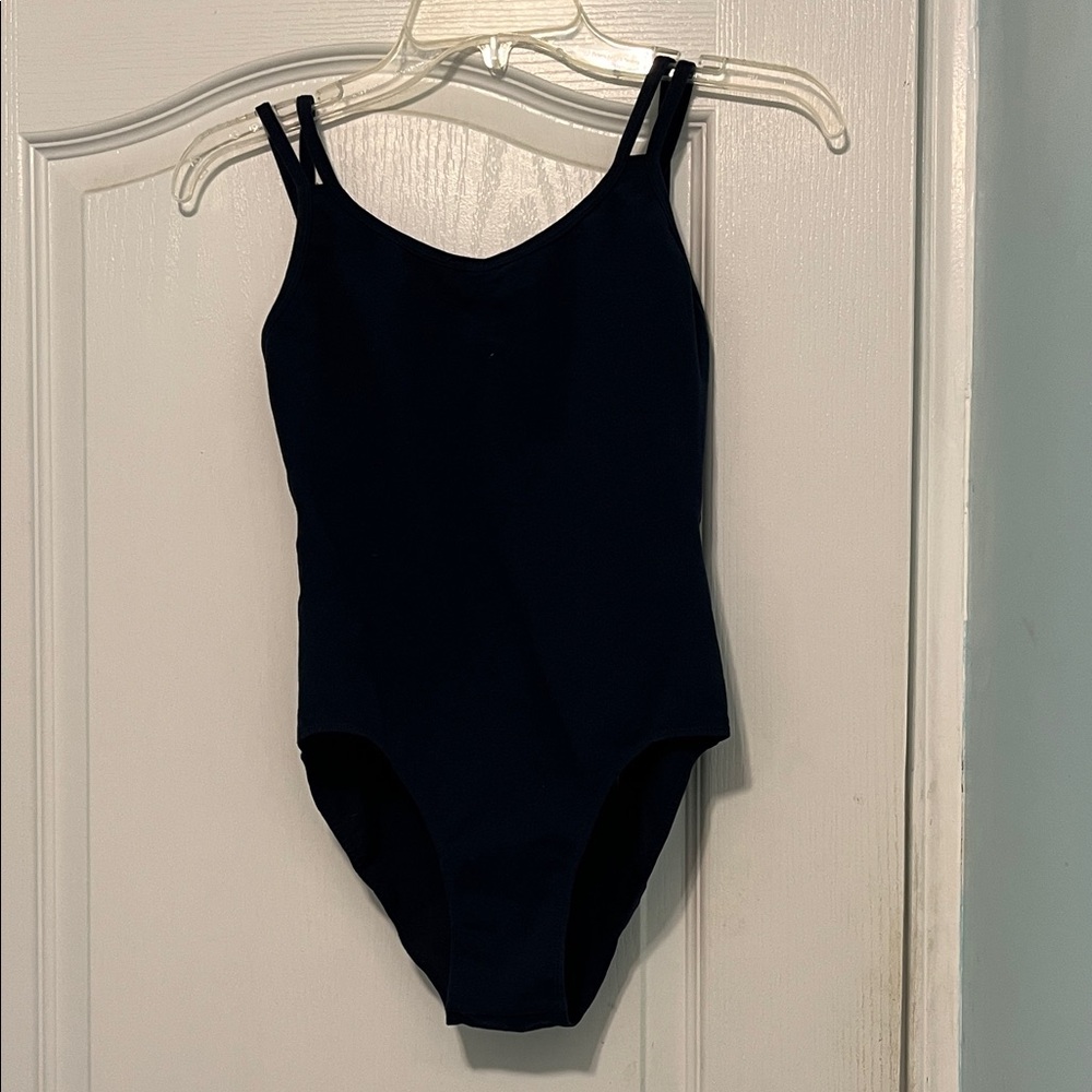 Navy ballet leotard bodysuit